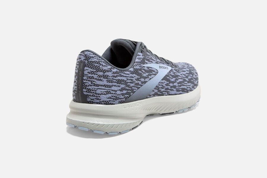 Launch 7 Road Brooks Running Shoes NZ Womens - Grey/Blue - HLIYTW-749